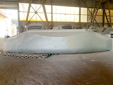 Zunhua Shengjian Fanrong Machinery Co., Ltd. slutför leverans av svansmotviktsprover för nya kunders minigrävare