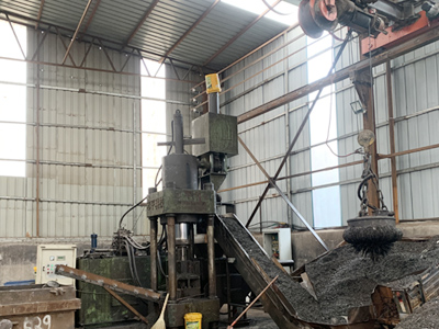 Zunhua Shengjian Fanrong Machinerys verkstad för brikettering av järnspån går officiellt i produktion